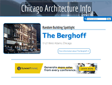Tablet Screenshot of chicagoarchitecture.info